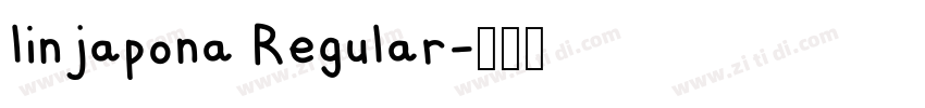 linjapona Regular字体转换 linjapona Regular字体转换